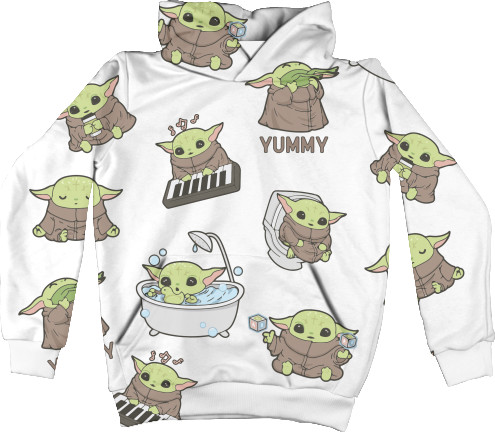 Kids' Hoodie 3D - Baby Yoda - Mfest