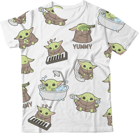 Kids' T-Shirt 3D - Baby Yoda - Mfest