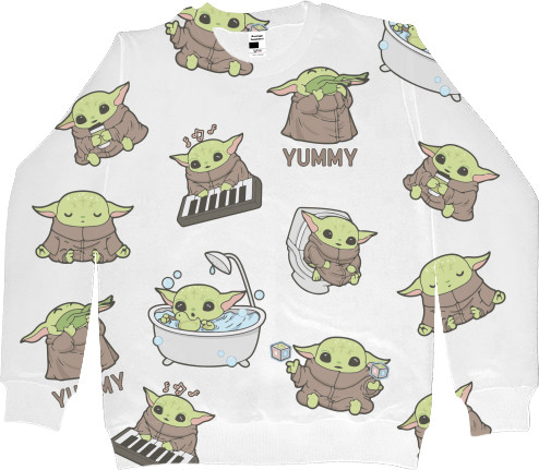 Men's Sweatshirt 3D - Baby Yoda - Mfest