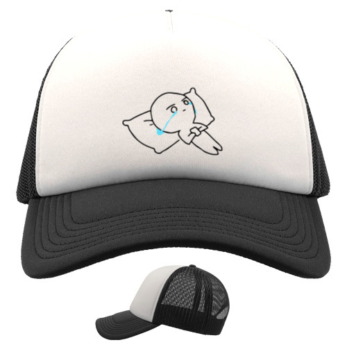 Kids' Trucker Cap - мем слёзки - Mfest