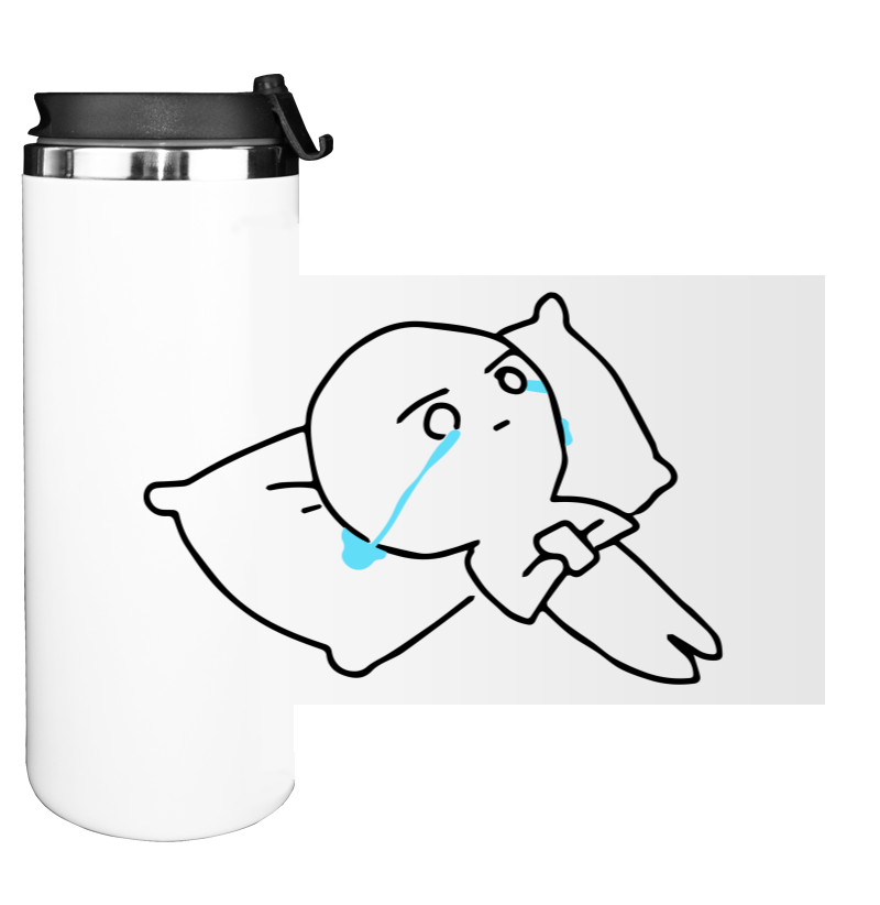 Water Bottle on Tumbler - мем слёзки - Mfest