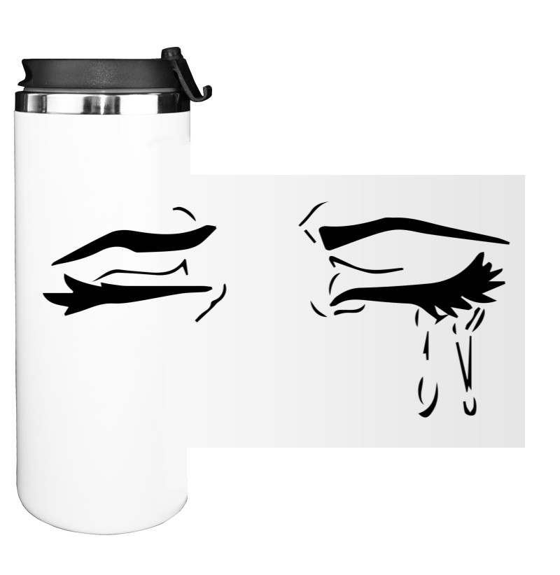 Water Bottle on Tumbler - Комикс слёзы - Mfest