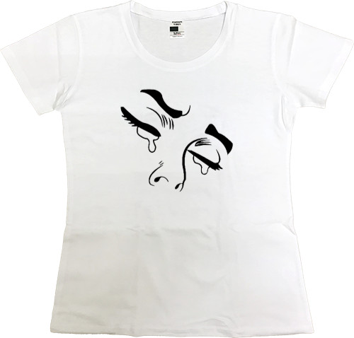 Women's Premium T-Shirt - Комикс печаль - Mfest