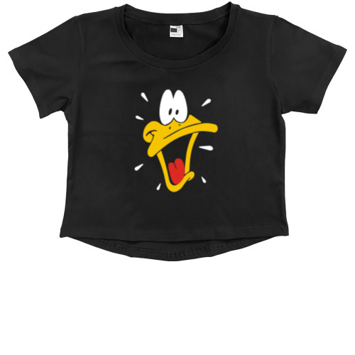 Kids' Premium Cropped T-Shirt - Даффи Дак - Mfest