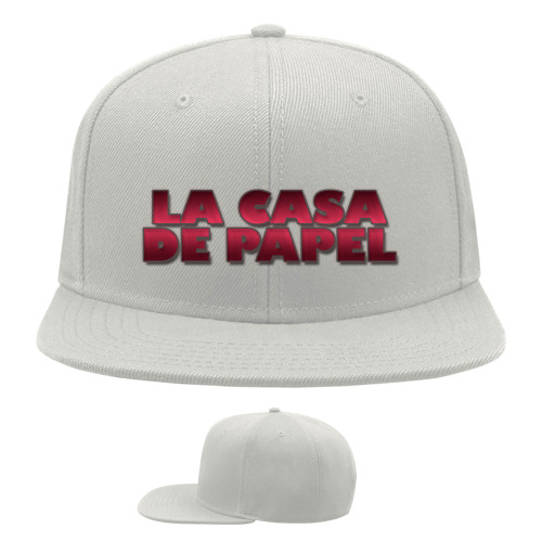 Snapback Baseball Cap - БУМАЖНЫЙ ДОМ - Mfest