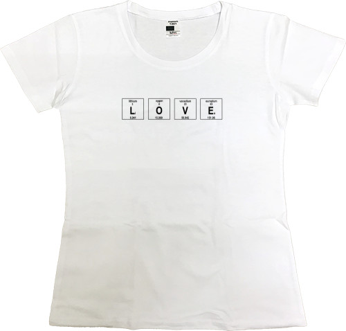 Women's Premium T-Shirt - LOVE - Mfest