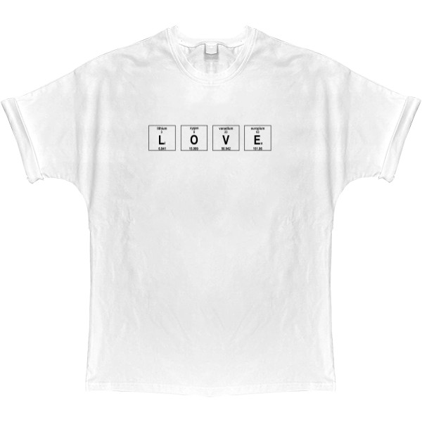 T-shirt Oversize - LOVE - Mfest