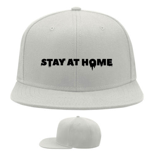 Snapback Baseball Cap - STAY AT HOME - Mfest