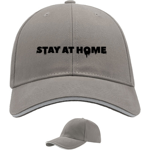 Sandwich Baseball Cap - STAY AT HOME - Mfest