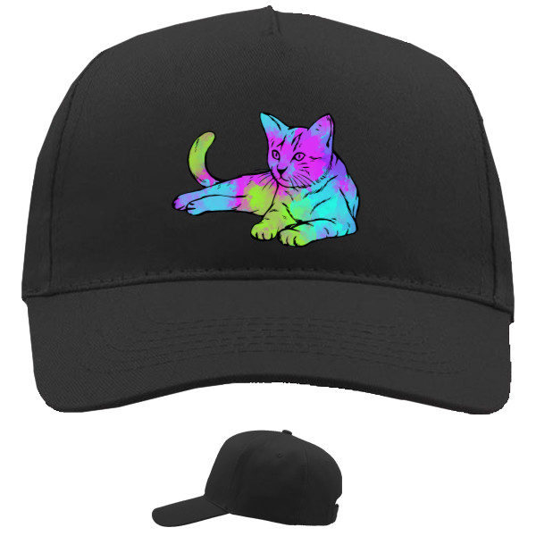 Baseball Caps - 5 panel - Акварельный кот - Mfest