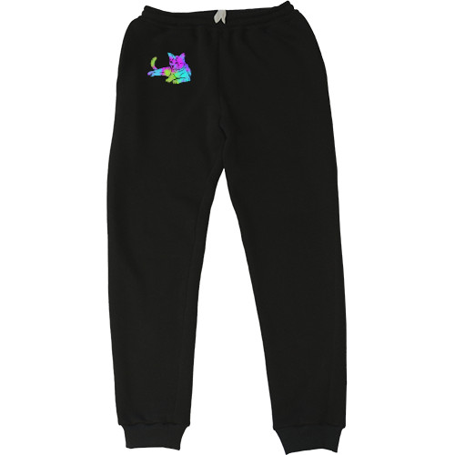 Kids' Sweatpants - Акварельный кот - Mfest