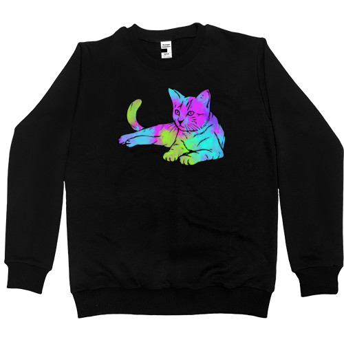 Kids' Premium Sweatshirt - Акварельный кот - Mfest