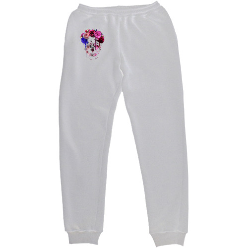 Women's Sweatpants - Череп в венке - Mfest