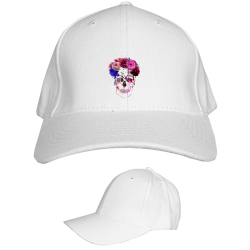 Kids' Baseball Cap 6-panel - Череп в венке - Mfest