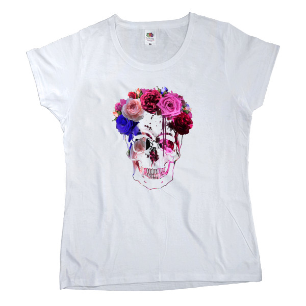 Women's T-shirt Fruit of the loom - Череп в венке - Mfest