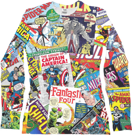 Women's Longsleeve Shirt 3D - MARVEL кофта - Mfest