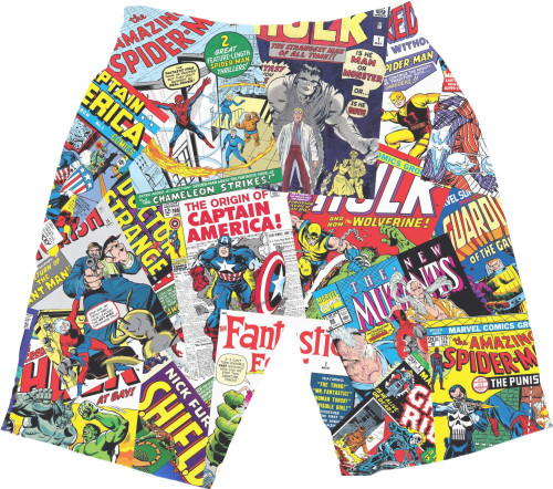 Men's Shorts 3D - MARVEL кофта - Mfest