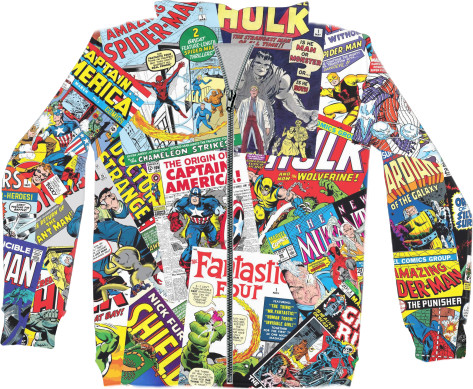 Unisex Zip-through Hoodie 3D - MARVEL кофта - Mfest