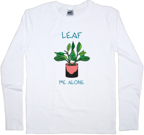 Men's Longsleeve Shirt - Leaf me alone - Mfest