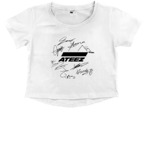 Kids' Premium Cropped T-Shirt - Ateez - Mfest