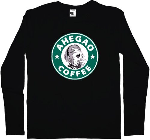 Men's Longsleeve Shirt - Ahegao coffee - Mfest