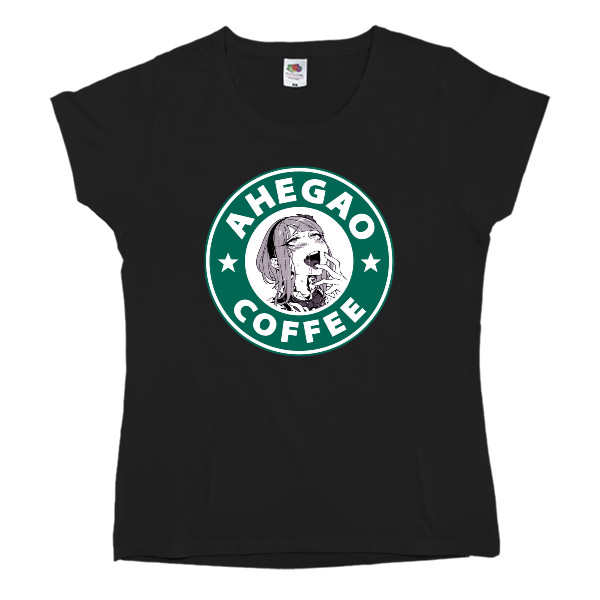 Women's T-shirt Fruit of the loom - Ahegao coffee - Mfest