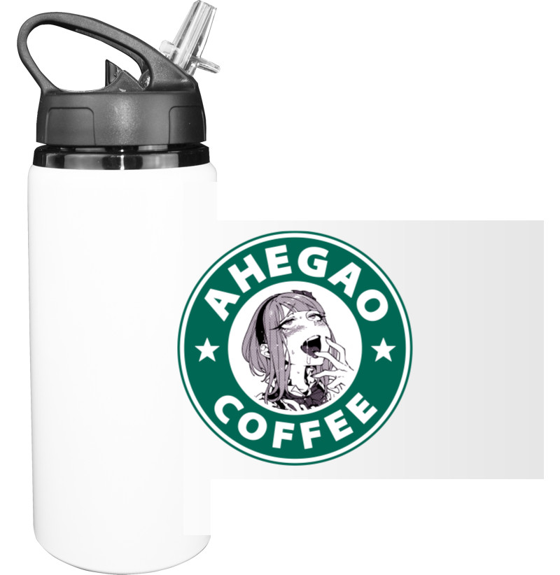 Sport Water Bottle - Ahegao coffee - Mfest