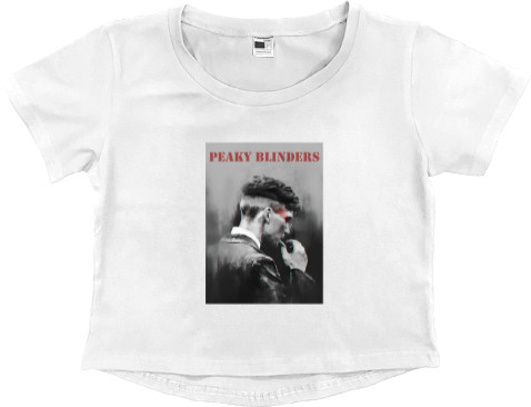 Women's Cropped Premium T-Shirt - Peaky Blinders Thomas Shelby - Mfest