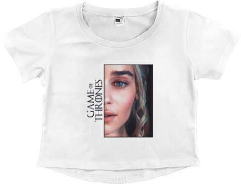 Women's Cropped Premium T-Shirt - Game of Thrones Daenerys Targaryen - Mfest