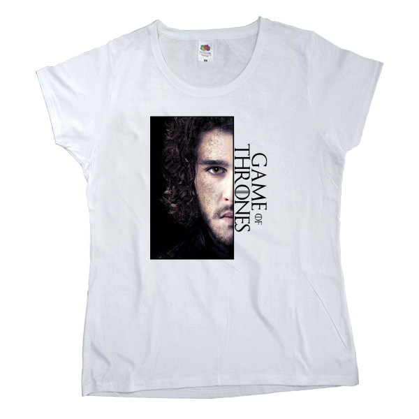 Футболка Класика Жіноча Fruit of the loom - Game of Thrones Jon Snow - Mfest