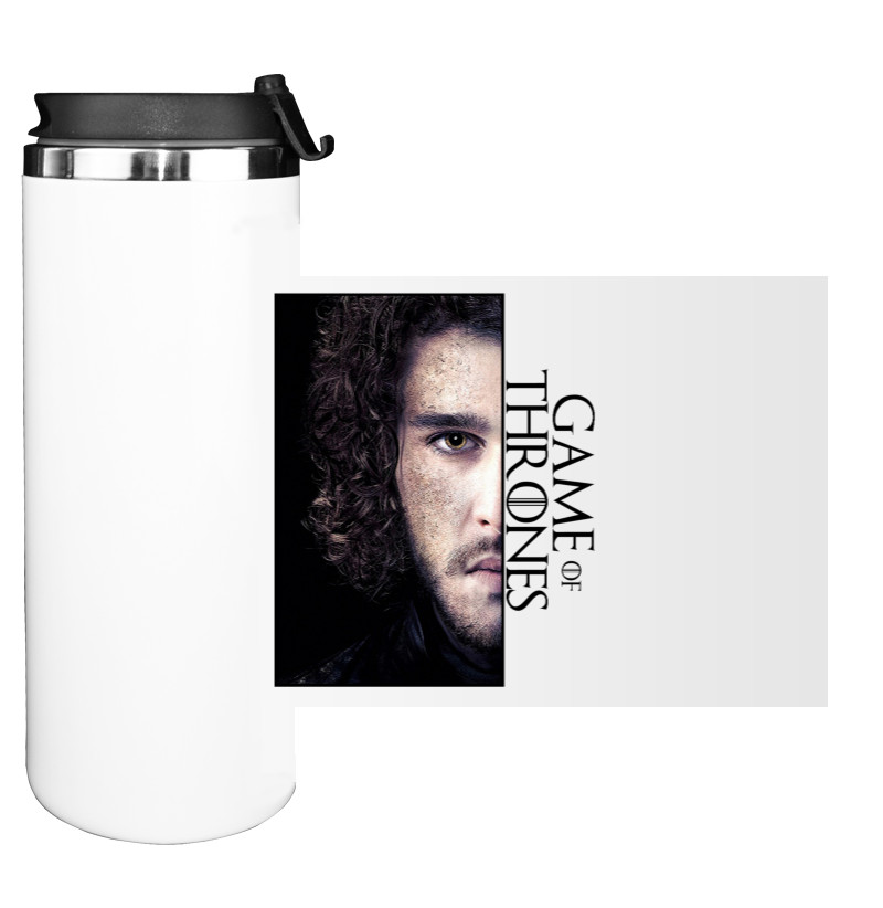 Water Bottle on Tumbler - Game of Thrones Jon Snow - Mfest