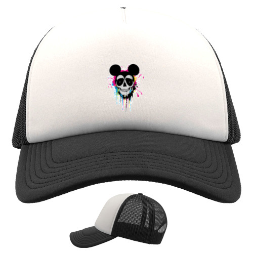 Kids' Trucker Cap - Череп Микки Мауса - Mfest