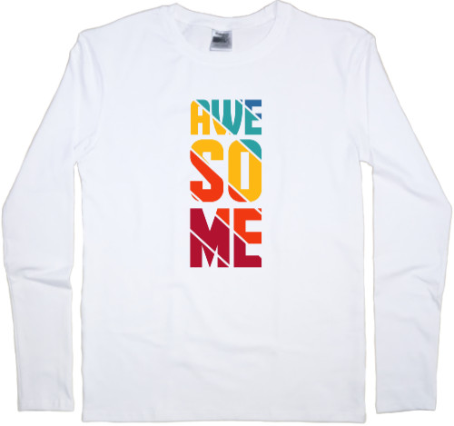 Kids' Longsleeve Shirt - AWESOME - Mfest