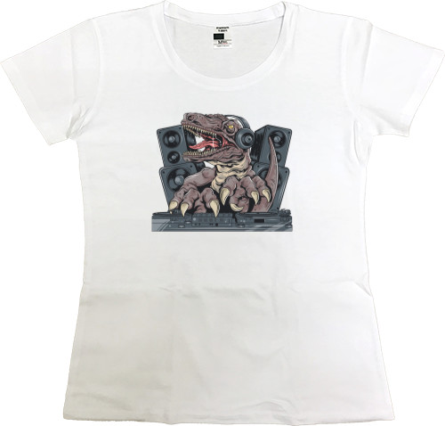 Women's Premium T-Shirt - Dj Динозавр - Mfest