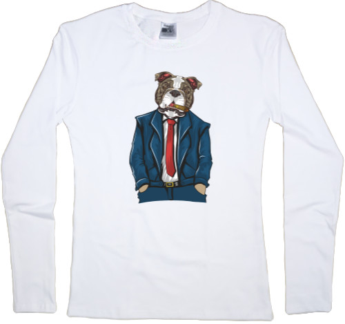 Women's Longsleeve Shirt - fashion bulldog - Mfest