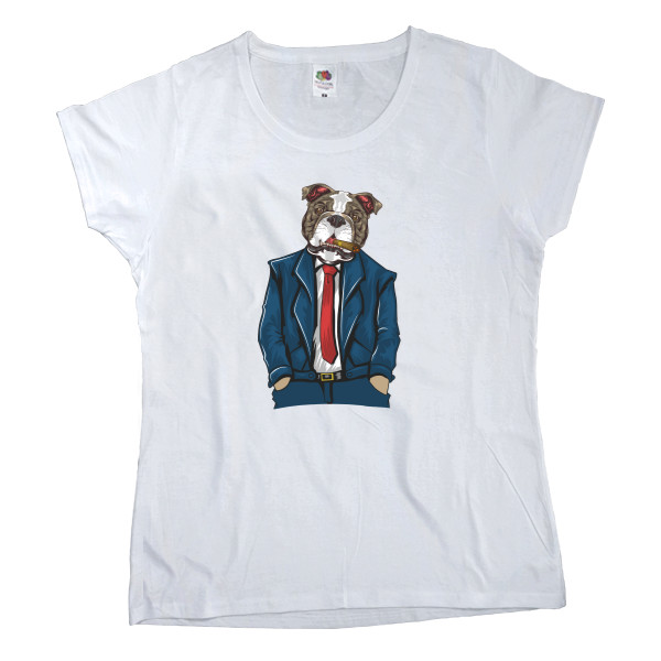 Women's T-shirt Fruit of the loom - fashion bulldog - Mfest