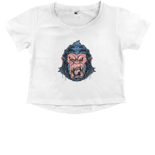 Kids' Premium Cropped T-Shirt - Gorilla - Mfest