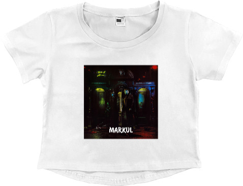 Women's Cropped Premium T-Shirt - Markul - Sense Of Human - Mfest