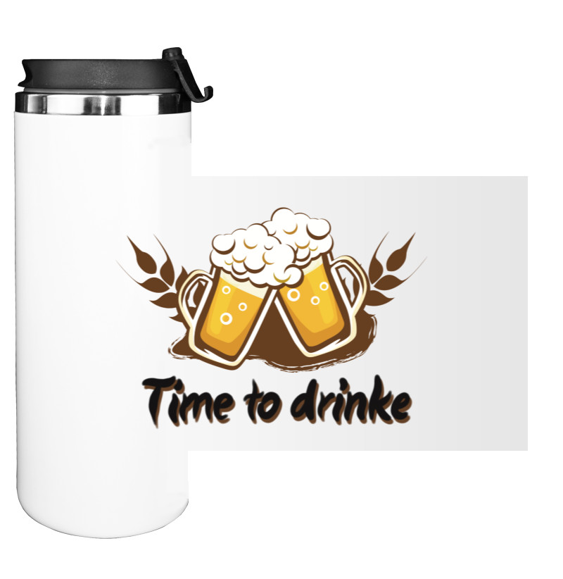 Water Bottle on Tumbler - time to drink - Mfest