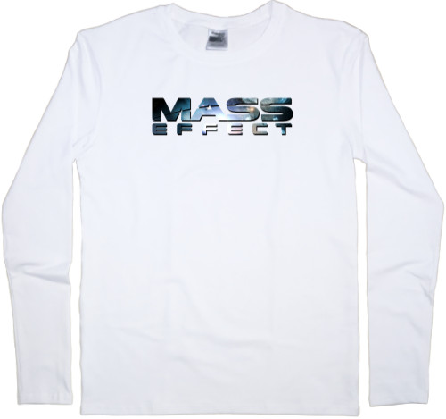 Футболка з Довгим Рукавом Чоловіча - Mass effect logo - Mfest