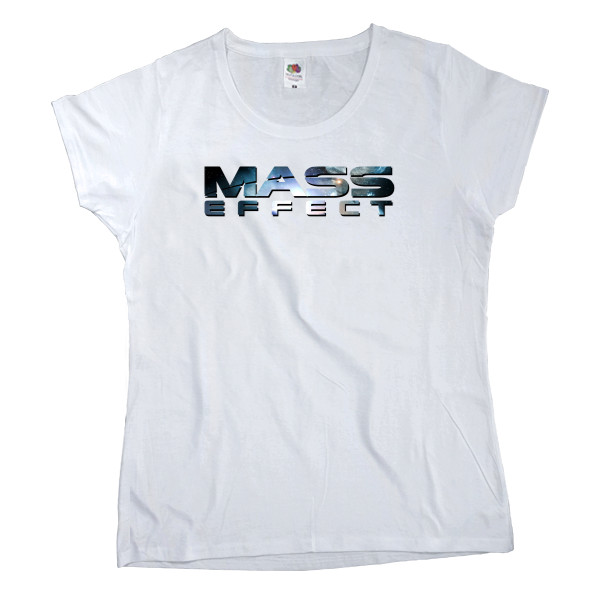 Футболка Класика Жіноча Fruit of the loom - Mass effect logo - Mfest