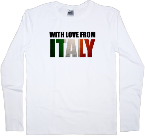 Men's Longsleeve Shirt - with love from Italy - Mfest