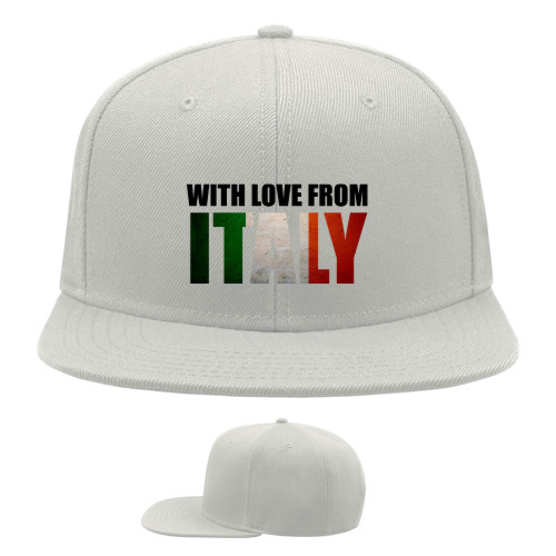 Snapback Baseball Cap - with love from Italy - Mfest