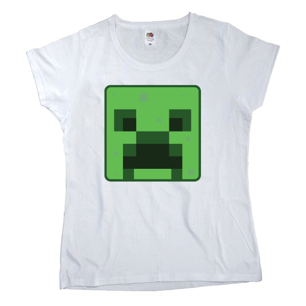 Women's T-shirt Fruit of the loom - Creeper cube art - Mfest