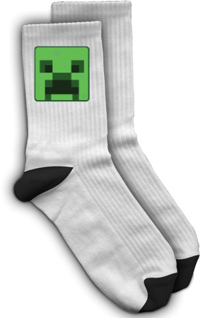 Socks - Creeper cube art - Mfest