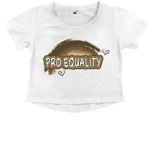 Kids' Premium Cropped T-Shirt - Pro Equality - Mfest