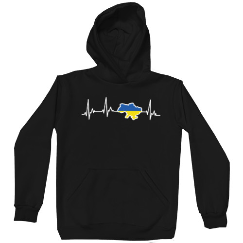 Unisex Hoodie - Кардиограмма Украина - Mfest