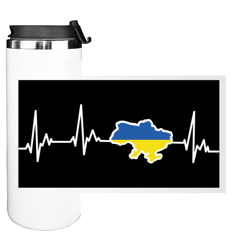 Water Bottle on Tumbler - Кардиограмма Украина - Mfest