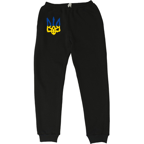 Kids' Sweatpants - Герб Украины Сине-Жёлтый - Mfest