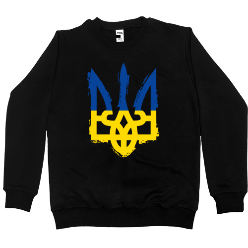 Women's Premium Sweatshirt - Герб Украины Сине-Жёлтый - Mfest